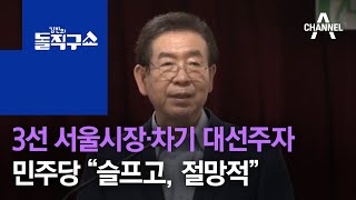 3선 서울시장·차기 대선주자…민주당 “슬프고, 절망적” | 김진의 돌직구 쇼 522 회