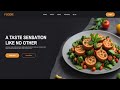 Food Ordering Website Using HTML & CSS | Step by Step Tutorial | Fast Code