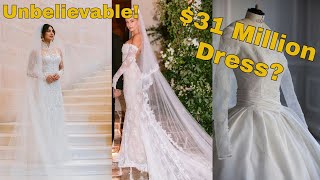 Top 20 Most Expensive Celebrity Wedding Dresses | $31Million?