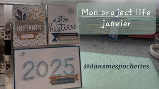 Présentation de mon project life du mois de janvier @dansmespochettesdescrap #projectlife