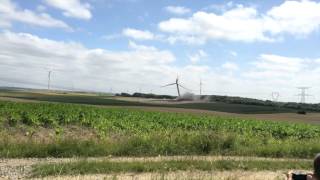 Ardennes  Une éolienne détruite à la dynamite