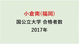 小倉南高校　大学合格者数　2017～2014年【グラフでわかる】