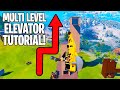 How to Build a MULTI LEVEL ELEVATOR in LEGO Fortnite!