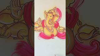 New marriage painting art#latest wedding art wall painting#Ganesh#marriage #welding # arts shorts