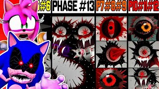 Sonic.Exe Reacts to Phase 1 VS Phase 2-4 VS Phase 5-8 VS Phases 9-13 in Incredibox Sprunki!