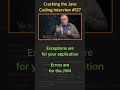 What is the difference between an Exception and an Error - Cracking the Java Coding Interview
