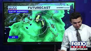 Developing tropical system headed into Gulf of Mexico