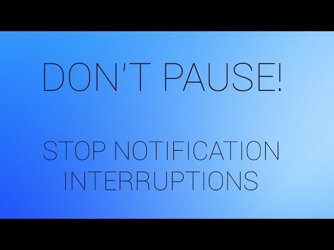 Android App - Don't Pause! Prevent Music Interuptions Android App - Don't Pause! Prevent Music Interuptions