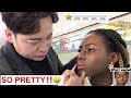 THE BEST REVIEWED MALE MAKEUP ARTIST DID MY MAKEUP IN CHINA🇨🇳 |BLACK GIRL GETS MAKEUP DONE IN ASIA