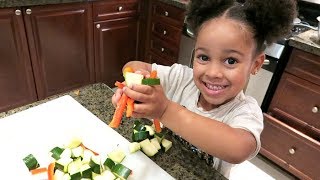 CALI'S FIRST TIME COOKING!!