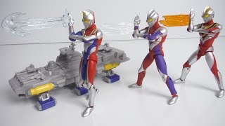 超動ウルトラマン５ 全６種 開封 Ultraman Action Figure ウルトラマンティガ ウルトラマンダイナ ウルトラマンガイア 食玩 Japanese candy toys