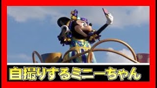 ºoº 自撮りに夢中なミニーちゃん　／　WDW マジックキングダム ムーブ・イット！シェイク・イット！ダンス＆プレイ・イット！ストリートパーティー