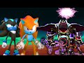 Gio The Hedgehog and Shadiaz vs The Grim Bots