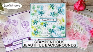 Stampendous BEAUTIFUL BACKGROUND STAMPS - SPELLBINDERS