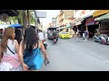 pattaya famous bars and night clubs of soi buakhao walking at the daytime 4k