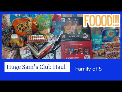 Huge Sam's Club Haul With Prices | Over $500 | Grocery Haul - YouTube