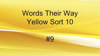 WTW Yellow Sort #10