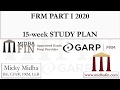 FRM Part 1 Study Plan 2021