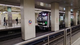 [めちゃくちゃ音が響く駅]大阪メトロ30000a系学研奈良登美ヶ丘行き学研北生駒駅到着