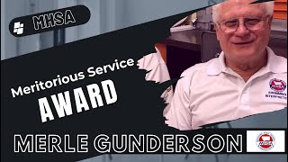 2024 MHSA Meritorious Service Award - Merle Gunderson