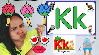 Online learning: lesson 13 ( letter Kk) for preschoolers and kindergartens.