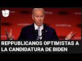 Republicanos reciben con optimismo la candidatura de Joe Biden a la reelección