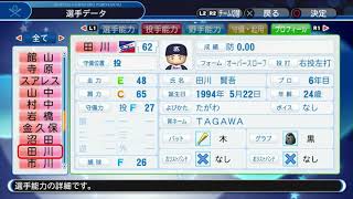 【パワプロ2019】東京ヤクルトスワローズの選手データ（ver1.15）