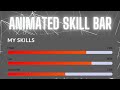 How To Create A Animated Skill Bar Using Only HTML And CSS.
