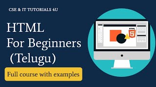 HTML Full Course in Telugu | HTML Full Course