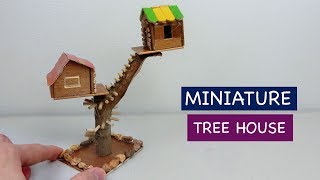 DIY Miniature Tree House | How to make a Fairy House - Craft ideas