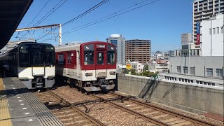 生駒線脱運用奈良行10両編成快急布施駅通過様子