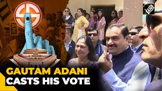 Adani Group chairman Gautam Adani casts his vote | Lok Sabha Elections 2024