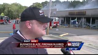 Fire at the Dollar General in Brandon