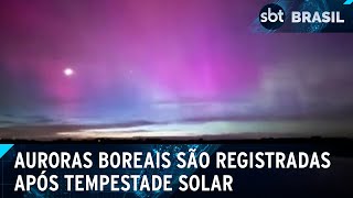 Auroras boreais em locais incomuns são registradas após tempestade solar | SBT Brasil (11/05/24)