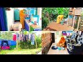 daily vlog☘️BERSIHKAN BELAKANG DAPUR.SIAPKAN BAHAN MASAKAN.BAKAR SAMPAH.REBUS AIR MINUM.JEMUR BAJU