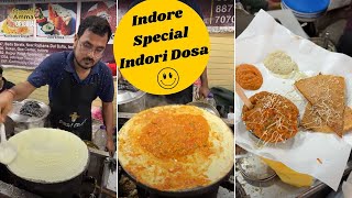 Indore Famous Sev Indori Dosa Street Food | Cheesy Vegetable Sev Indori Dosa | Indian Street Food