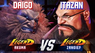 SF6 ▰ DAIGO (Akuma) vs ITAZAN (Zangief) ▰ High Level Gameplay