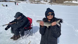 Ice fishing on a Swiss lake / ഒരു സ്വിസ് തടാകത്തിൽ ഐസ് ഫിഷിംഗ്