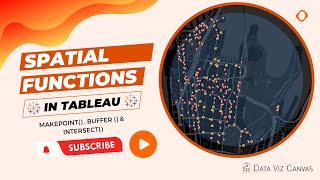 Tableau Spatial functions-Makepoint, Buffer and Intersect