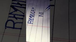 Rimina name logo😘😘😘😘❤️❤️😘😘😘 #share #writeyourname #nameartsworld