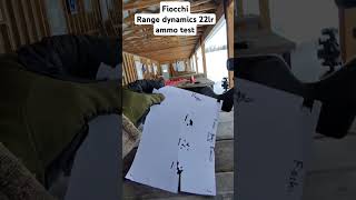 FIOCCHI Range Dynamic 22lr Ammo test with Christensen Arms Ranger 22lr