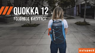 ZULUPACK PACKABLE BACKPACK compact foldable bag water reppellent and light additionnal bag suitcase