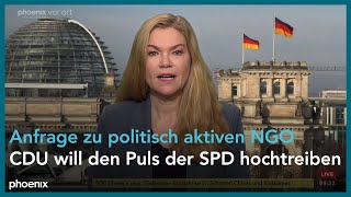 phoenix nachgefragt mit Angelika Hellemann z. Anfrage der Union z. politisch aktiven NGO am 27.02.25