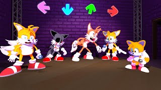 FNF Tails Charcters 3D Animation Test Vs Gameplay Comparison