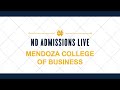 ND Admissions Live: Mendoza College of Business