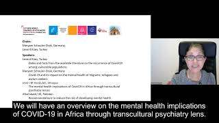 WCP 22 | Meryam Schouler Ocak | COVID-19 and its impact on mental health on migrants, ...