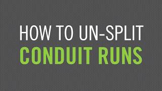 BendWorks® How to Un-split Conduit Runs (Video # 4) 2019