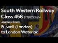 South Western Railway - Class 458 | Journey from Fulwell (London) to London Waterloo