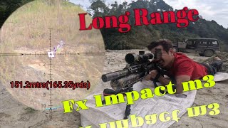 FX IMPACT M3//FX IMPACT MARK3 LONG RANGE SHOOTING WITH JSB KNOCKOUT 13.43GR .177 CAL