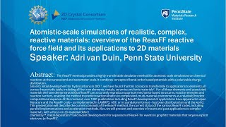 Atomistic-scale simulations of realistic, complex, reactive materials